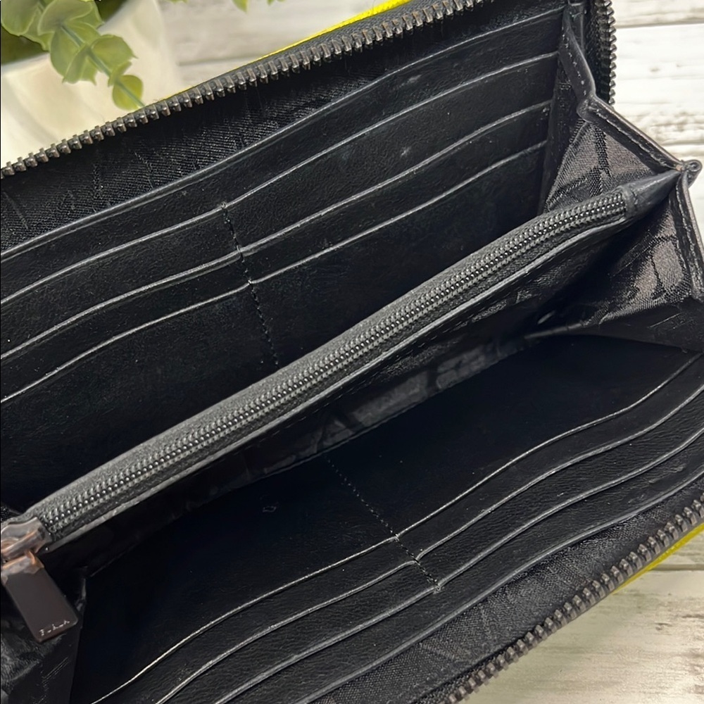 Furla Yellow and Black Wallet - Picture 8 of 12